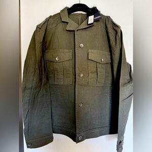 Men’s Standard Issue Olive green Military/Trucker jacket size L